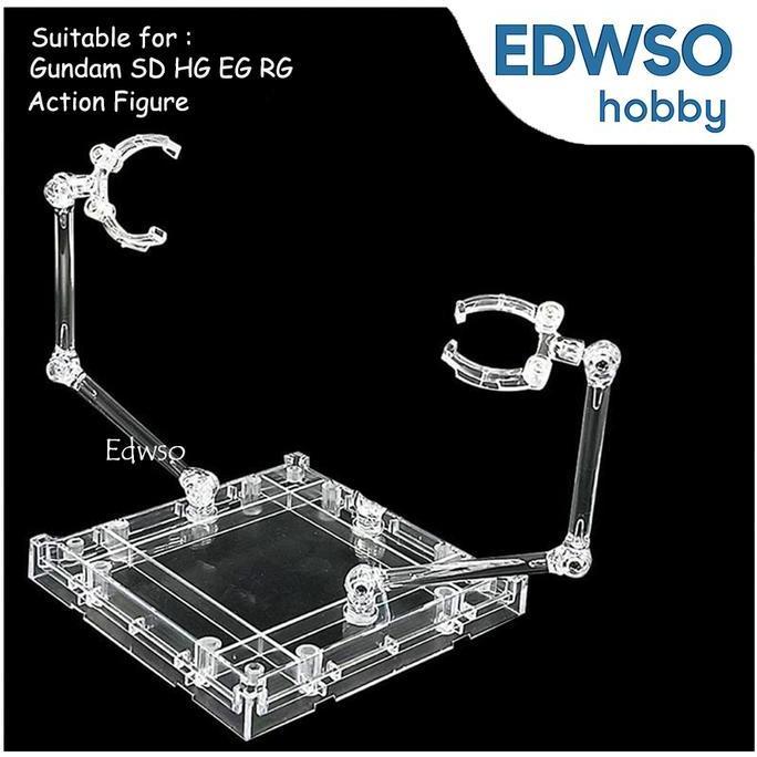 Kittoys- Stand Base Action Fure Shf Gundam Sd Sdw Sdcs Bb Hg Rg 1/144