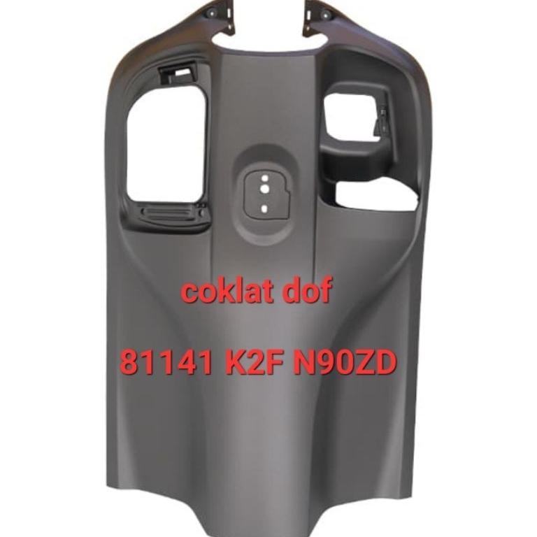 81141-K2F-N90ZD COVER KONTAK KEYLESS COKLAT DOF ATAU DASHBOARD SCOOPY NEW TYPE PRESTIGE HIJAU LUMUT 