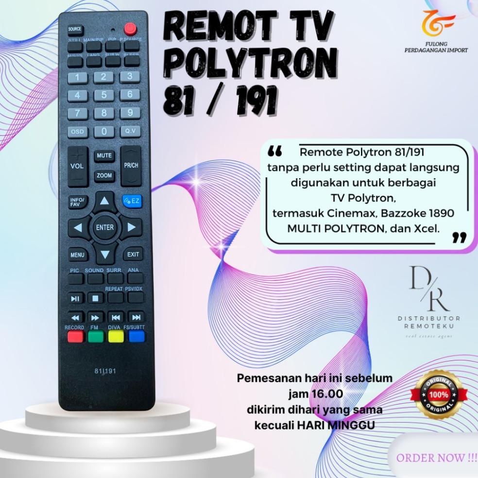 Remote TV LCD LED POLYTRON CINEMAX BAZZOKE XCEL 81/191