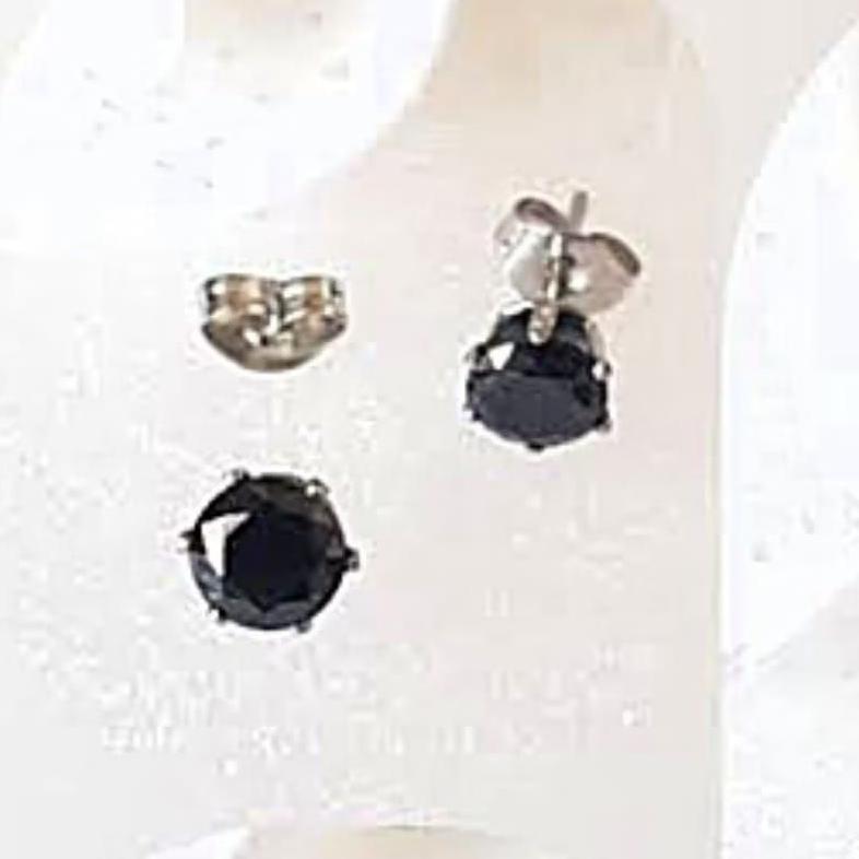 TERMURAH Anting tusuk branded motif berlian lapis emas/perak ( harga termurah )
