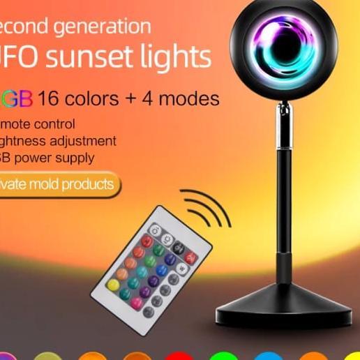 Lampu Sunset / Sunset Lamp / Lampu Tidur Proyektor