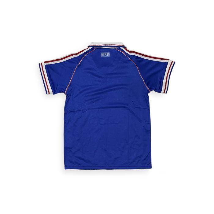 Bisa Cod - Baju Jersey Bola France Prancis 1998 Home Piala Dunia / World Cup / Retro / Vintage / Cha