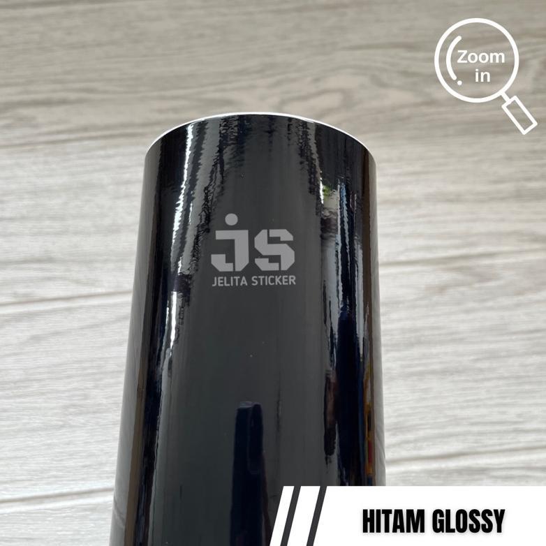 WAJIB PUNYA Skotlet Hitam Glossy / Sticker Black Glossy