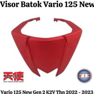 VISOR BATOK K2V VARIO 125 NEW LED GEN2 2023 K2V MERAH DOFF