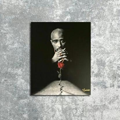 POSTER DINDING TUPAC SHAKUR ART RAPP FB27