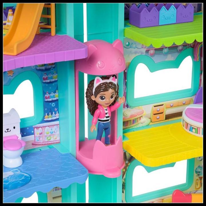 Gabby'S Dollhouse Gabby'S Meow-Mazing Dollhouse - Mainan Rumah Boneka Karakter Animasi  Anak 3 Tahun