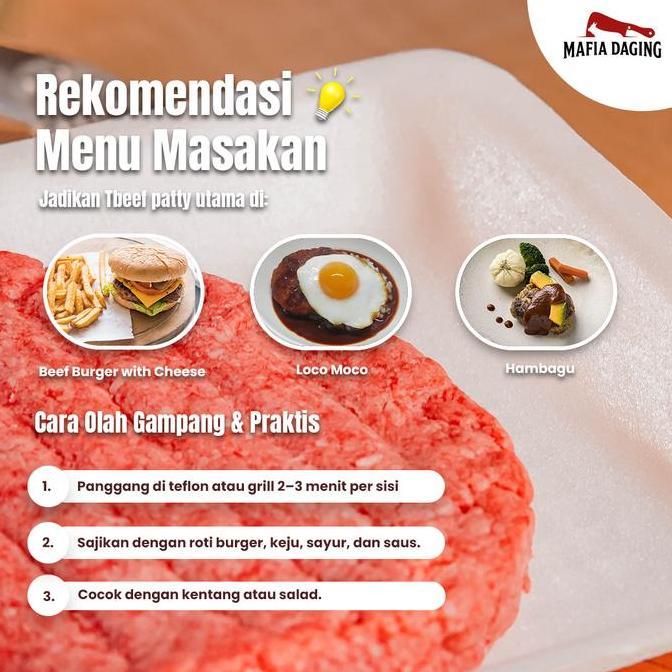Nyumi- [Mafia Daging] Gyu Beef Patty / Gyu Beef Burger / Beef Burger Patty