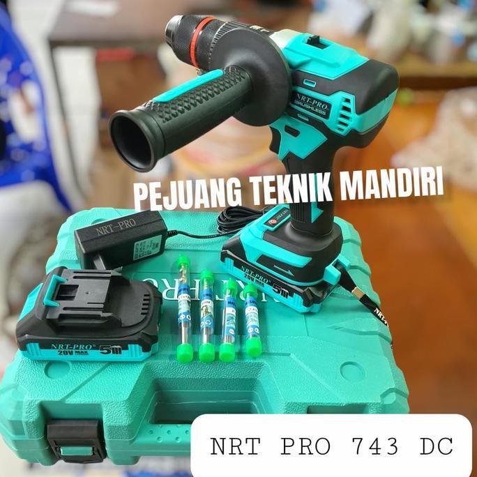 Pwrs- Bor Cordless Nrt Pro Dc 743 Set Brushless Impact Drill / Nrt Pro 743Dc