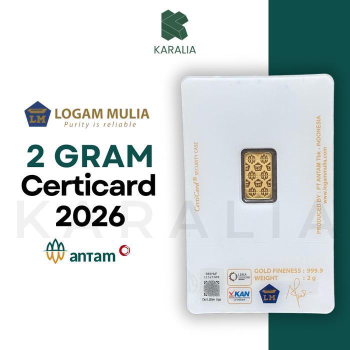 EMAS ANTAM 2 GRAM EMAS LOGAM MULIA ANTAM 2 GRAM LM ANTAM 2 GRAM LOGAM MULIA 2 GRAM ORIGINAL DAN TERP