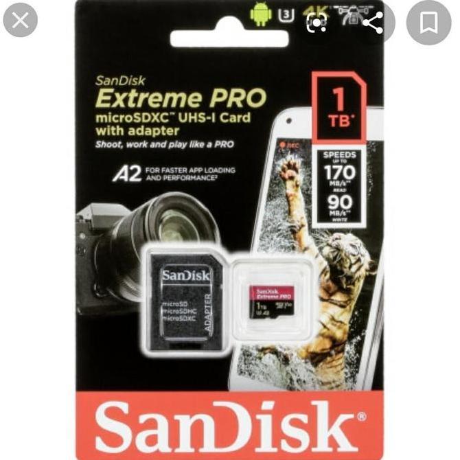 BEBAS ONGKIR - Memory Card MicroSD Micro SD Sandisk extreme pro extrim 1TB 1 TB A2