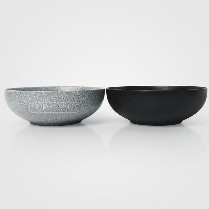 Trinken- Prumu Melamine Stone Mangkok Ceper 7 Inch - Golden Dragon W7107A