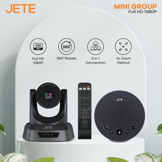 Best Seller Webcam Video Conference Jete Ptz 3X Zoom - Garansi Resmi 1 Tahun Premium