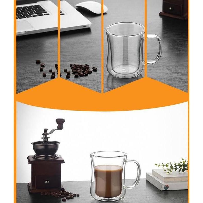 Trinken- Gelas Double Ll Kuping / Mug Double Ll Kuping Bentuk Gitar Spanyol