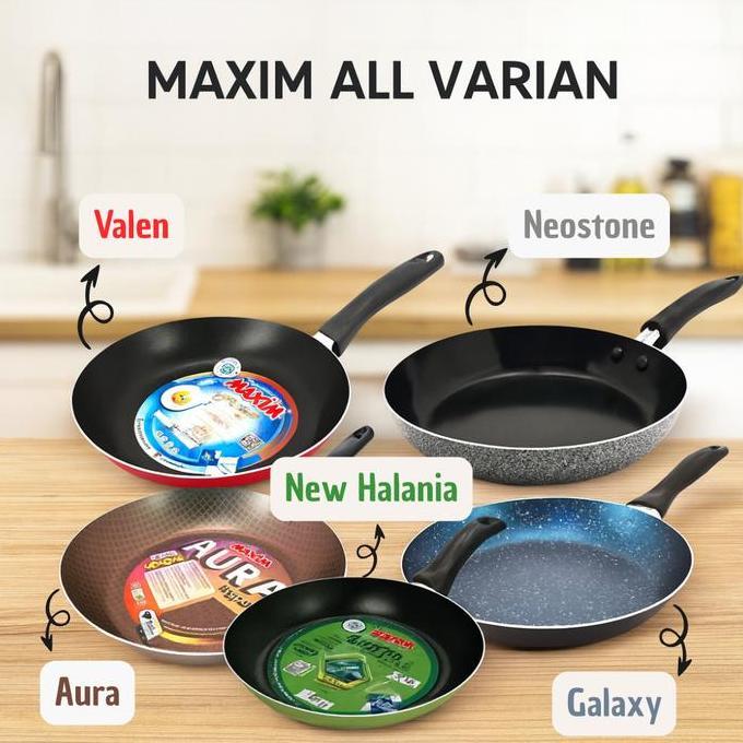 [LUMATORE] [BEST PRICE] MASPION MAXIM FRYPAN MASPION MAXIM VALEN TINO 12-26CM, NEOSTONE CERAMIC 20-2