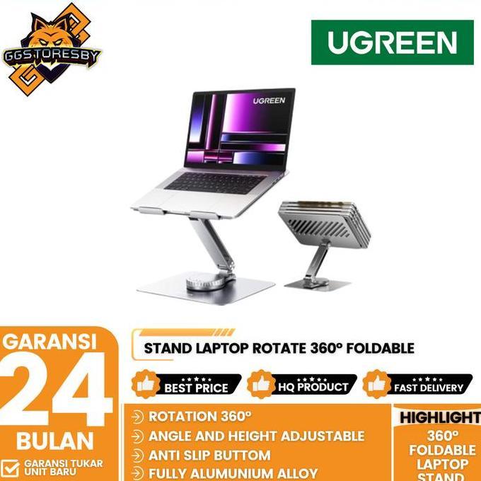 Best Seller Ugreen Stand Laptop Macbook Notebook Rotate 360 Foldable - 90849 40291 40289 Premium