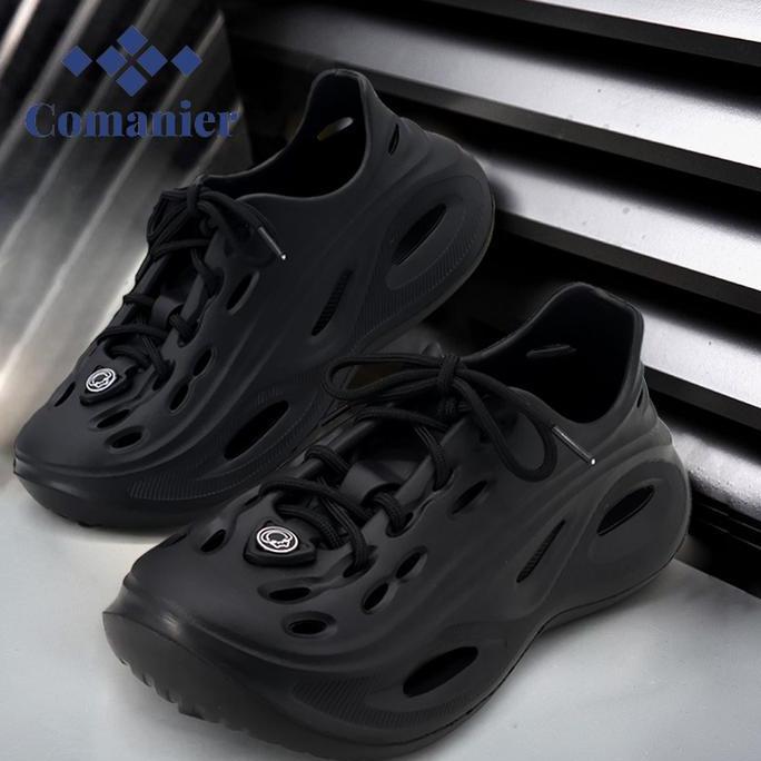 Casual- Comanier Sandal Pria Baim Kekinian Tinggi Sandal Slop Pria Sepatu Sandal Slide Anti Licin