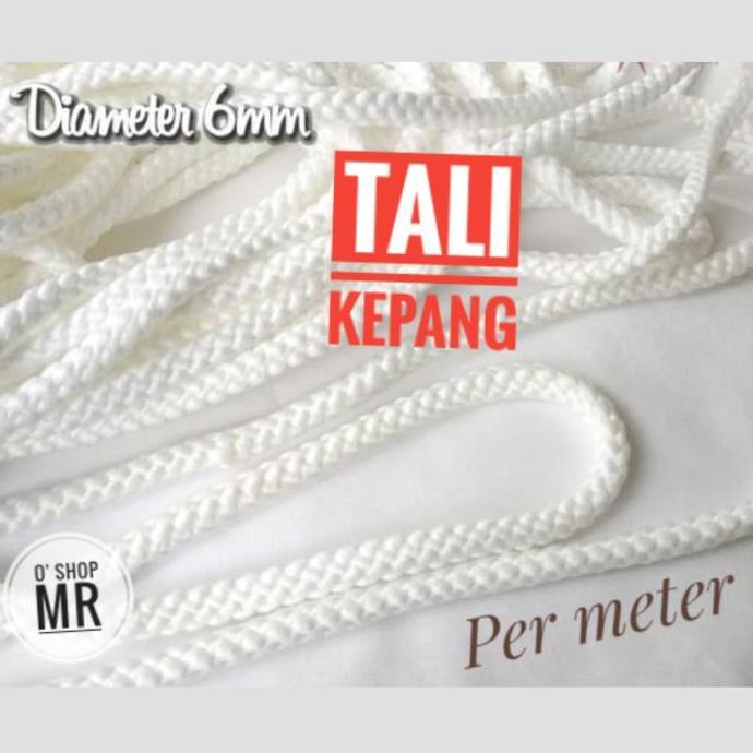 Tali Kur Kepang / Tali Sumbu Putih 6mm (Permeter) Alqshop