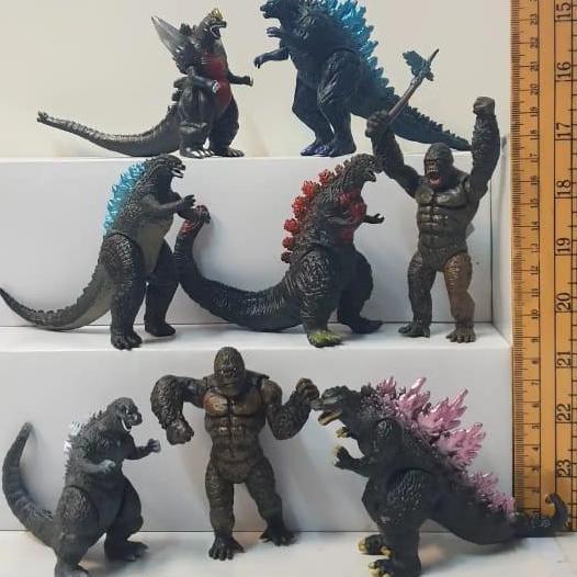 mainan - godzilla vs kong ghidorah mecha godzilla figure set 8 Diskon
