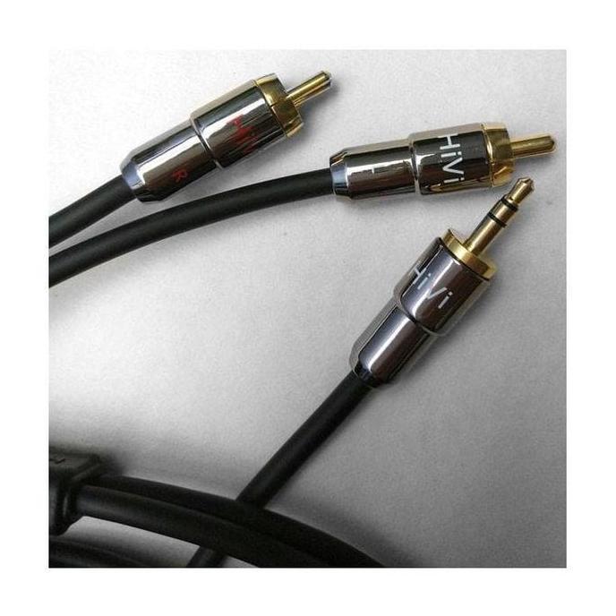 cvsaptoko/ HiVi Swan Interconnect Cable (RCA to Mini) OFC High Graded Diskon