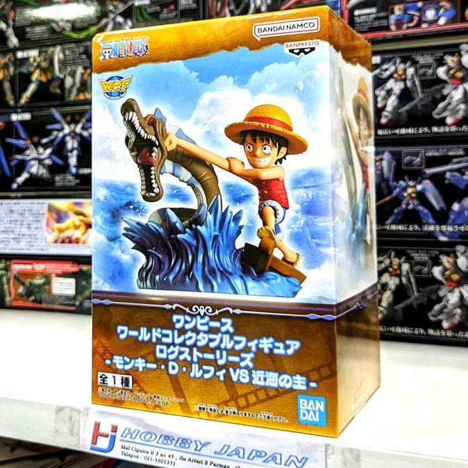 mainan - WCF One Piece Log Stories Monkey D Luffy VS Local Sea Monster Bandai Diskon