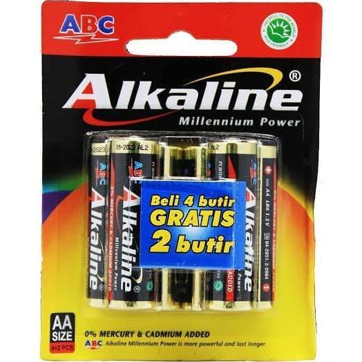 Power- Baterai Alkaline A2 Aa Isi 6/Batere Alkaline Aa A2 Isi 6