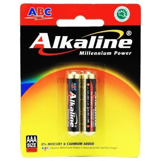 2PCS BATERAI BATRE BATTERY KECIL ABC ALKALINE AAA A3 ALKALIN UNTUK REMOT AS27
