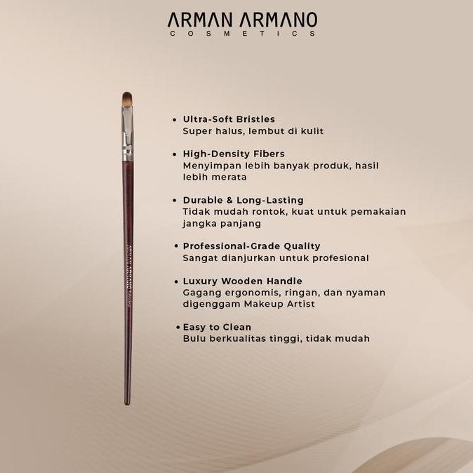 Rahmatdavisson - Arman Armano Professional - Kuas Concealer Kecil (Aa09) Bulu Super Halus & Tapered 