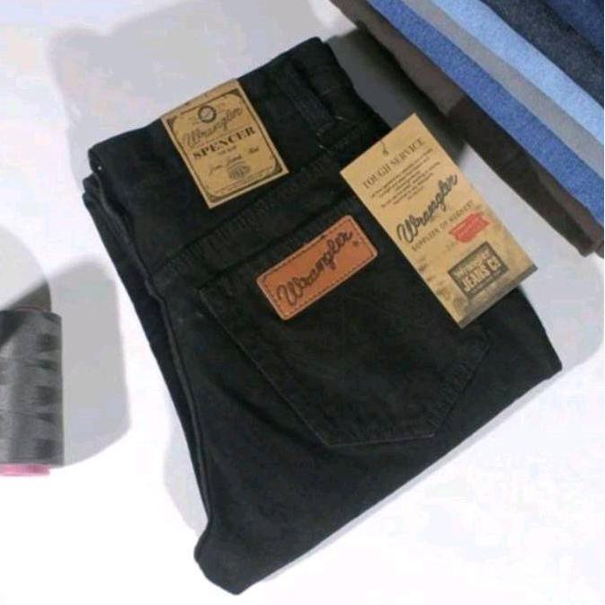 TERPOPULER Wrangler Celana jeans pria Cream Jeans denim pria Reguler Basic cream jumbo 28-44 TERPOPU