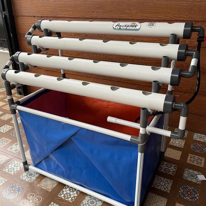 aquaponik set lengkap hidroponik kolam dalam