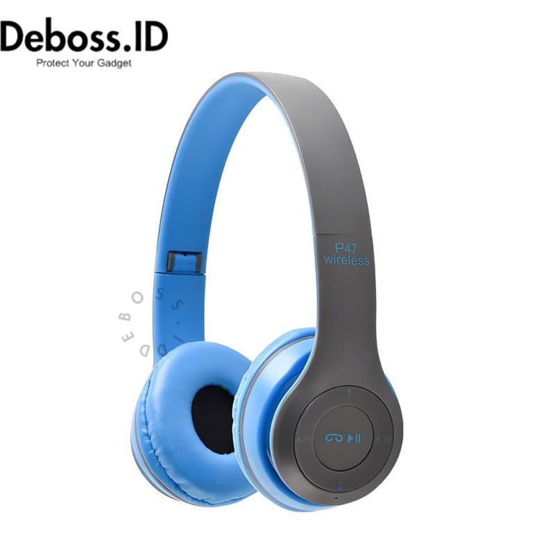ORIGINAL P47 HEADPHONE BLUETOOTH GAMING HEADSET WIRELESS PRO BASS TOKO VIRAL