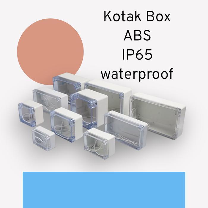 kotak plastik ABS duradus junction Box waterproof Transparan