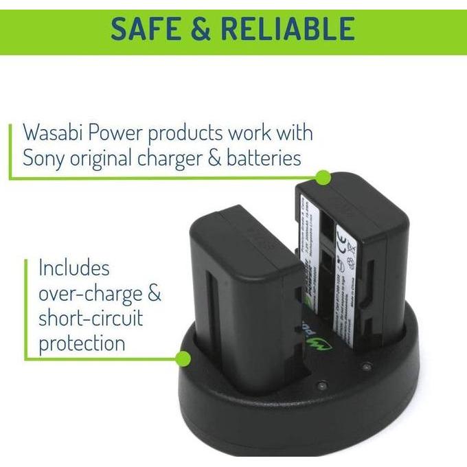 TERMURAH - Wasabi Power Battery & Charger for Sony NP-FM500H NPFM500H NP FM500H Baterai SLT A57 A58 