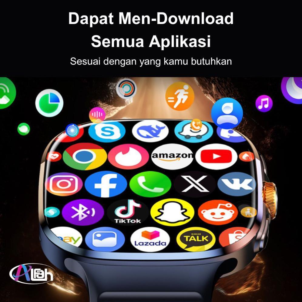 PROMO TERBARU ALFAH - SMARTWATCH M99 PRO 4G/5G AMOLED DISPLAY 2,4 INCHI SIMCARD 8/128GB