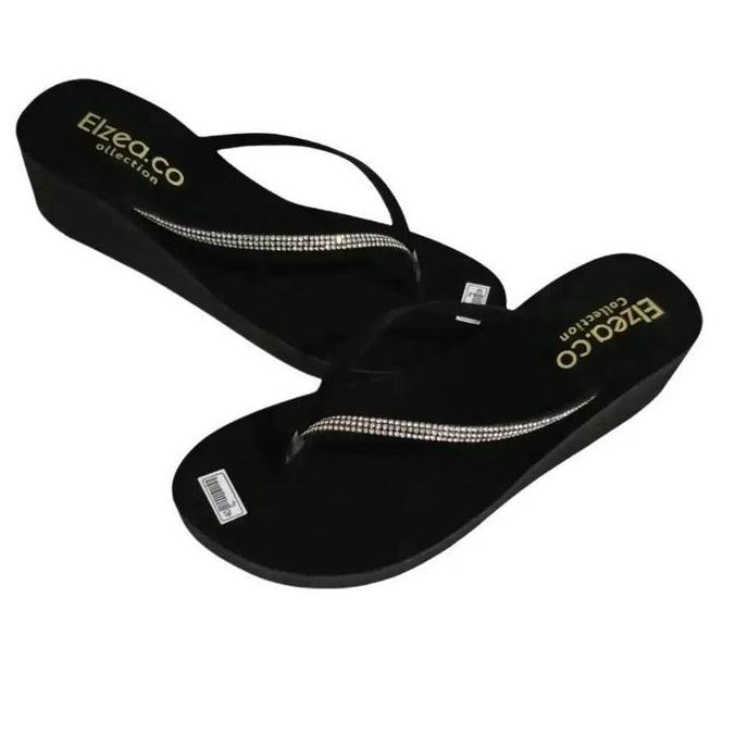 DS224 - Sandal Wedges Jepit Wanita Variasi Terbaru - Sendal Shoes fipper wedges