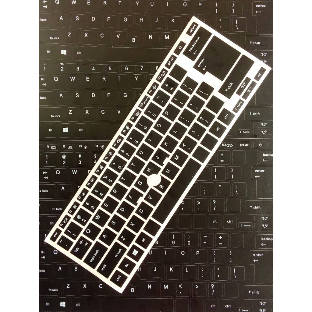 Grosir Sticker Stiker Keyboard Laptop HP EliteBook 845 G7 | 845 G8 pengganti abjad tombol