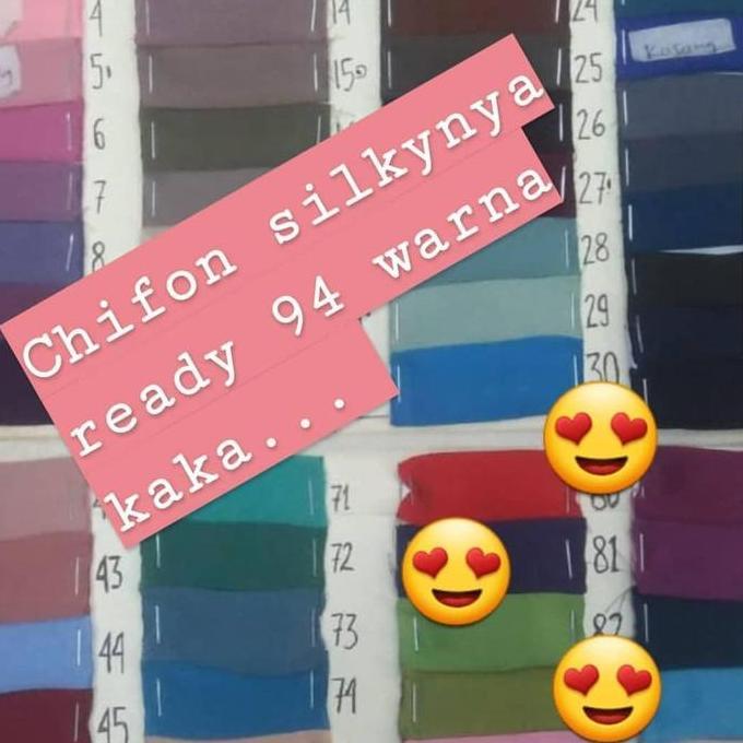 Kain Chiffon Chifon Sifon Chiffone Silky (Roll)