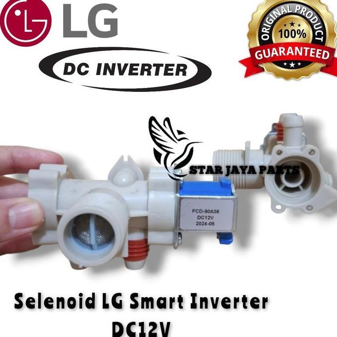 [LG T2107VS2M] SELENOID WATER INLET VALVE MESIN CUCI LG TOP LOADING SMART INVERTER DC 12V T2107VS2M 