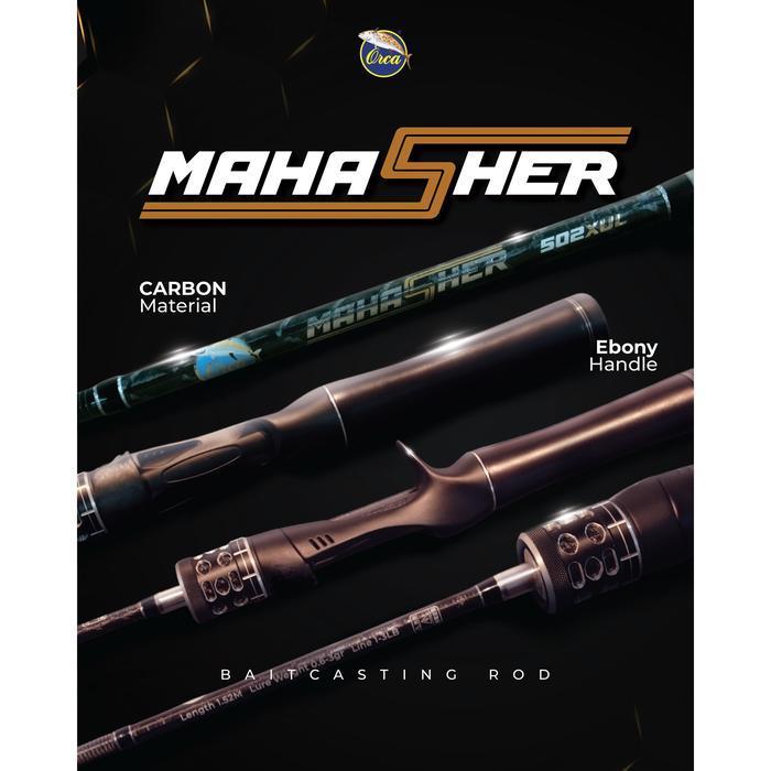 Joran Orca Mahasher Baitcasting Fuji 502UL dan 502XUL