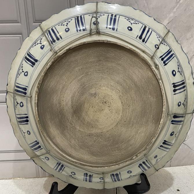 Piring Pajangan Hiasan Dinding Keramik Biru Putih Antique Yuan SR