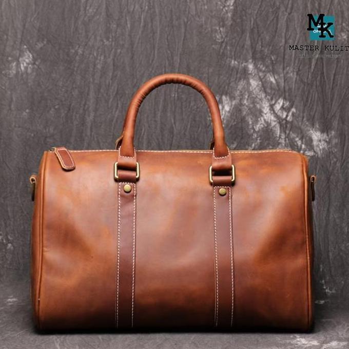 Tas Kulit Holdar Travel bag Lather Cabin Bag Weekender MK.66