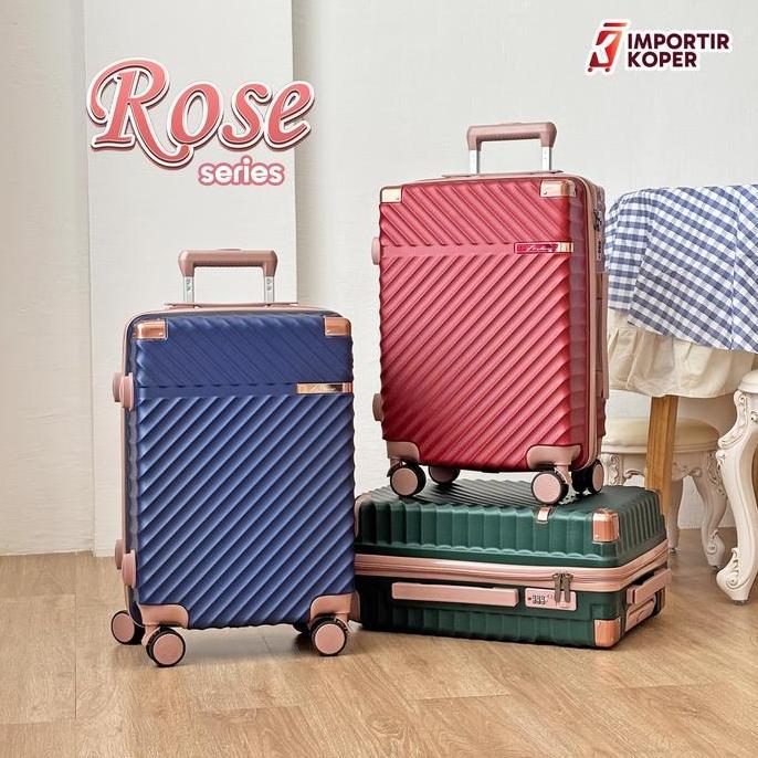 Importir Koper Joshee Rose Series Original Cabin 20 24 Inch Smooth Wheel Luggage Travel Ringan
