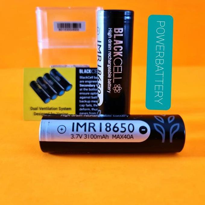 Homz- Blackcell Imr 18650 | 3.7V | 3100Mah | 40A