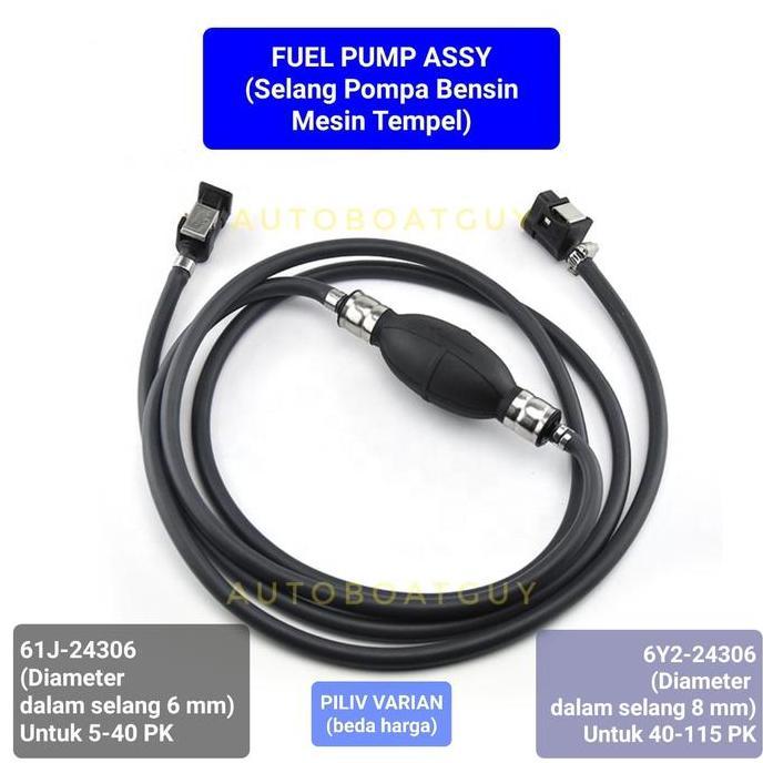 Indo- Selang Bensin Mesin Tempel Outboard Motor Fuel Primary Pump Yamaha Parsun