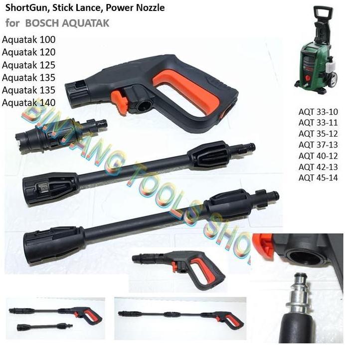 BIG SALE - Tembakan Short Gun Stick Lance Nozzle Jet Cleaner Bosch AQT Aquatak