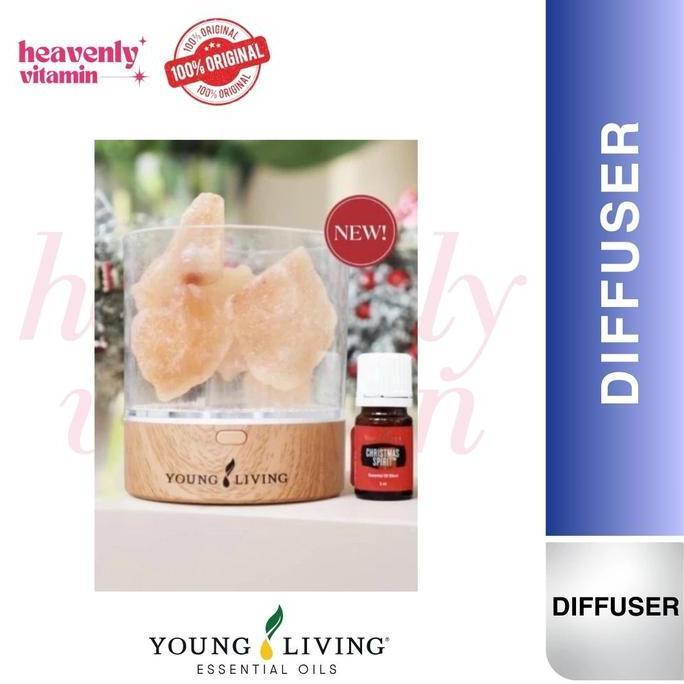 (READY STOCK) Himalayan Salt Rock Diffuser + 2 Christmas Spirit 5ml oil