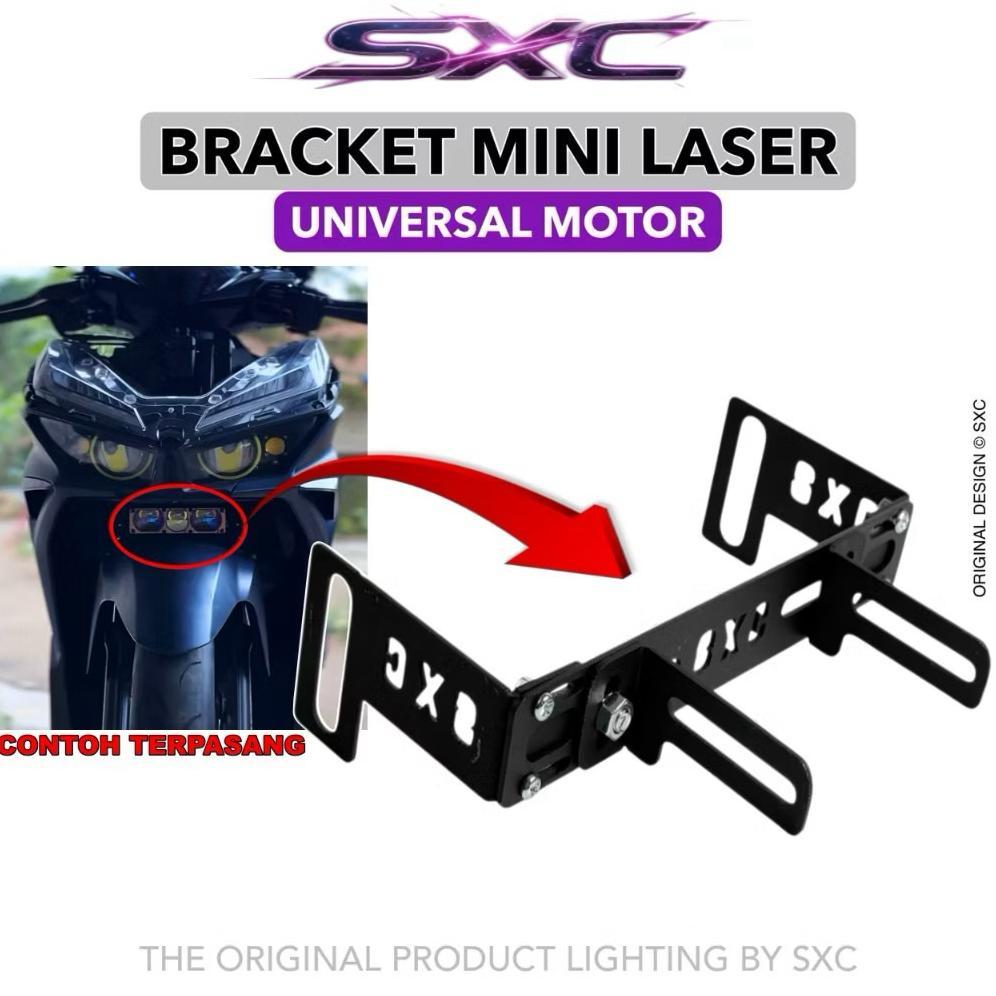 BRECKET KOLONG MOTOR UNIVERSAL 2MM MINI LASER 1MATA 2MATA 3 MATA D2 BY SXC