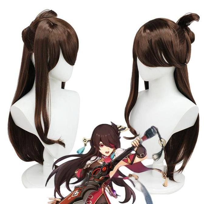 LOL-90 wig beidou rambut palsu cosplay anime karakter