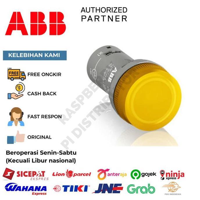 ABB COMPACT PILOT CL2-502Y LIGHT YELLOW LED 24V AC/DC 1SFA619403R5023 RPD27