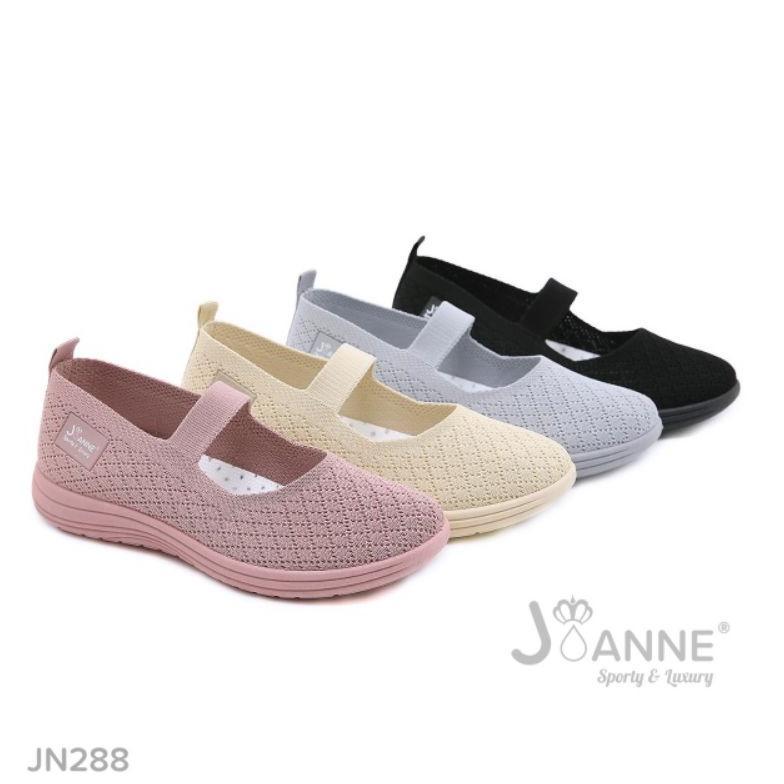 Viral [Joanne] Sepatu Flyknit Flat Shoes Import Jn288