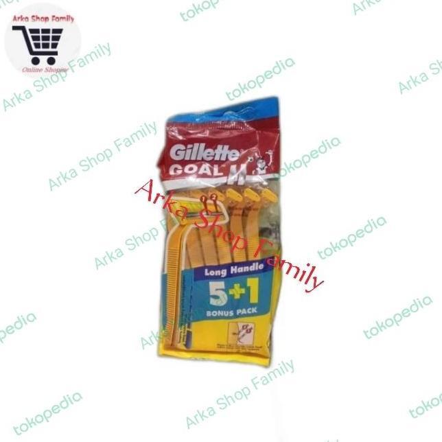 GILLETTE Goal 2 II Isi 6 5+1 pcs Gillete Gilette Gilete Pisau Cukur